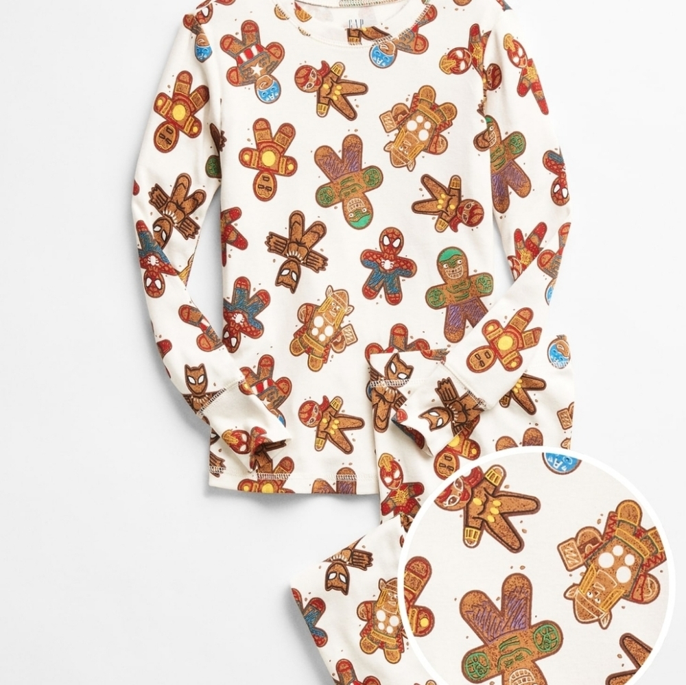 GAP Kids Marvel Gingerbread Pajamas